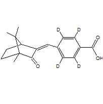 4-[(Z)-(4,7,7-Trimethyl-3-oxobicyclo[2.2.1]hept-2-ylidene)methyl](2H4)benzoic acid (3-(4-Carboxybenzylidene)-campher-d4)