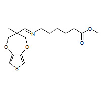 Methyl 6-{[(E)-(3-methyl-3,4-dihydro-2H-thieno[3,4-b][1,4]dioxepin-3-yl)methylidene]amino}hexanoate