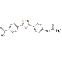 4-[5-[4-(1-Oxododecyl)amino]phenyl]-1,3,4-oxadiazol-2-yl]-benzoic acid